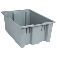 Contenants Stack & Nest, 8" x 19,5" x 13,5", Gris TGS INDUSTRIEL