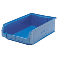 Contenants g&eacute;ants empilables, 12,375" la x 19,75" p x 5,875" h, Bleu TGS INDUSTRIEL
