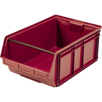 Contenants g&eacute;ants empilables, 18,375" la x 29" p x 11,875" h, Rouge TGS INDUSTRIEL