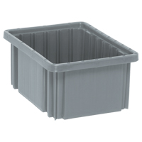 Contenants Divider Box, Plastique, 10,9" la x 8,3" p x 5" h, Gris TGS INDUSTRIEL