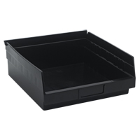Bac pour &eacute;tag&egrave;re &eacute;conomique, 11-1/8" la, 4" h x 11-5/8" p, Noir TGS INDUSTRIEL