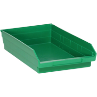 Bacs pour tablette, 11-1/8" la x 4" H x 17-7/8" p, Vert, Capacit&eacute; 40 lb TGS INDUSTRIEL