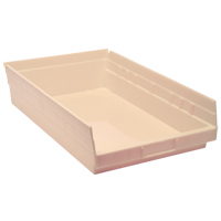 Bac pour &eacute;tag&egrave;re &eacute;conomique, 11-1/8" la, 4" h x 17-7/8" p, Ivoire TGS INDUSTRIEL