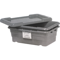 Bacs empilables en crois&eacute;, 16" la x  p x 8,5" h, Gris TGS INDUSTRIEL