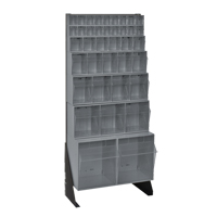 Support pour bacs basculants, 23-5/8" la x 8" p x 52" h, 38 tiroirs TGS INDUSTRIEL