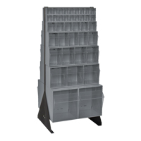 Support pour bacs basculants, 23-5/8" la x 16" p x 52" h, 76 tiroirs TGS INDUSTRIEL