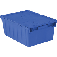 Contenants de distribution Flipak en plastique poly&eacute;thyl&egrave;ne (PE), 21,9" x 15,2" x 9,3", Bleu TGS INDUSTRIEL