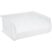 Clear-View Ultra Stack & Hang Bin, 16-1/2" W x 7" H x 14-3/4" D, Clear TGS INDUSTRIEL