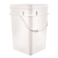 Seau carr&eacute;, Plastique, 4,25 gal. TGS INDUSTRIEL