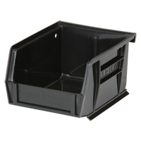 Bac empilable & &agrave; suspendre, 4-1/8" la, 3" h x 5-3/8" p, Noir TGS INDUSTRIEL