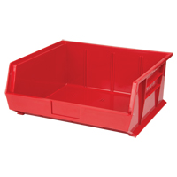 Bac empilable & &agrave; suspendre, 16-1/2" la, 7" h x 14-3/4" p, Rouge TGS INDUSTRIEL