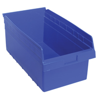 Bacs pour &eacute;tag&egrave;re Store-Max, 11-1/8" la x 8" H x 17-7/8" p, Bleu, Capacit&eacute; 56 lb TGS INDUSTRIEL