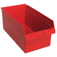 Bacs pour &eacute;tag&egrave;re Store-Max, 11-1/8" la x 8" H x 17-7/8" p, Rouge, Capacit&eacute; 56 lb TGS INDUSTRIEL