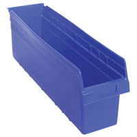 Bacs pour &eacute;tag&egrave;re Store-Max, 6-5/8" la x 8" H x 23-5/8" p, Bleu, Capacit&eacute; 68 lb TGS INDUSTRIEL