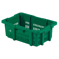 Contenant en plastique Stack-N-Nest pour la manutention des aliments, 16" x 23,9" x 8,8", Vert TGS INDUSTRIEL