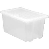 Contenant robuste Stack & Nest, 15" x 19,5" x 29,5", Transparent TGS INDUSTRIEL