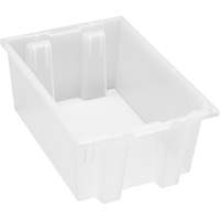 Contenant robuste Stack & Nest, 8" x 13,5" x 19,5", Transparent TGS INDUSTRIEL