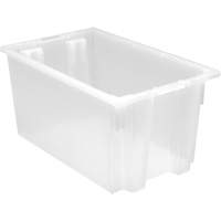 Contenant robuste Stack & Nest, 12" x 15,5" x 23,5", Transparent TGS INDUSTRIEL