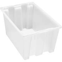 Contenant robuste Stack & Nest, 15" x 19,5" x 29,5", Transparent TGS INDUSTRIEL