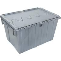 Contenant de distribution en plastique avec dessus basculant, 21,65" x 15,5" x 12,5", Gris TGS INDUSTRIEL