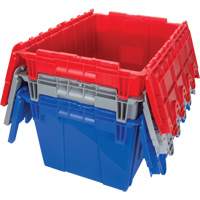 Contenant de distribution en plastique avec dessus basculant, 21,65" x 15,5" x 12,5", Gris TGS INDUSTRIEL