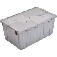 Bac emboîtable FP243C FliPak, 26,9" x 16,9" x 12,1", Gris TGS INDUSTRIEL