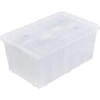 Bac emboîtable FP243C FliPak, 26,9" x 16,9" x 12,1", Transparent TGS INDUSTRIEL
