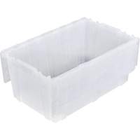 Bac emboîtable FP243C FliPak, 26,9" x 16,9" x 12,1", Transparent TGS INDUSTRIEL