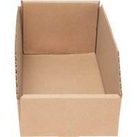 Boîtes profondes en carton ondul&eacute;, 5-3/4" la x 11-1/4" p x 4-1/2" h, Beige TGS INDUSTRIEL