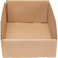 Boîtes profondes en carton ondul&eacute;, 7-5/8" la x 11-5/16" p x 4-1/2" h, Beige TGS INDUSTRIEL