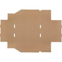Boîtes profondes en carton ondul&eacute;, 11-3/4" la x 11-1/4" p x 4-1/2" h, Beige TGS INDUSTRIEL