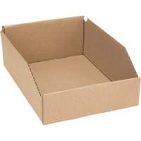 Boîtes profondes en carton ondul&eacute;, 8-3/4" la x 11-1/4" p x 4-1/2" h, Beige TGS INDUSTRIEL