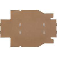 Boîtes profondes en carton ondul&eacute;, 8-3/4" la x 11-1/4" p x 4-1/2" h, Beige TGS INDUSTRIEL
