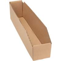 Boîtes profondes en carton ondul&eacute;, 1-7/8" la x 17-1/8" p x 4-1/2" h, Beige TGS INDUSTRIEL