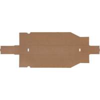 Boîtes profondes en carton ondul&eacute;, 1-7/8" la x 17-1/8" p x 4-1/2" h, Beige TGS INDUSTRIEL