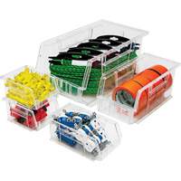 Bacs tr&egrave;s transparents Ultra, 8-1/4" la, 7" h x 14-3/4" p, Transparent TGS INDUSTRIEL