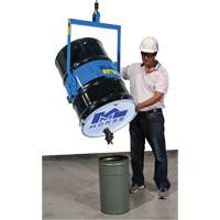 Ensemble de l&egrave;ve-baril manuel inclinable, Baril de 55 gal. US (45 gal. imp.), Capacit&eacute; 800 lb/363 kg TGS INDUSTRIEL