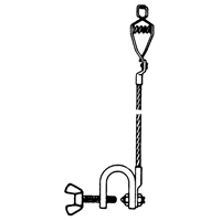 Light-Duty Bonding & Grounding Wire Assemblies - Alligator Clip & 1" Beam Clamps TGS INDUSTRIEL