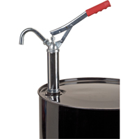 Pompe &agrave; baril de type levier, Acier, 11 oz/course, Pour barils de 30-55 gal. TGS INDUSTRIEL