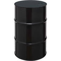 Barils en acier, 55 gal. US (45 gal. imp.), Non doubl&eacute;, Noir, Dessus ferm&eacute;, 1A1/X1.8/300, Calibre 20 TGS INDUSTRIEL