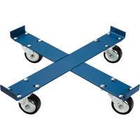 Chariot pour baril, Acier, Capacit&eacute;e 1000 lb, Diam&egrave;tre 24", Roue en Polyur&eacute;thane TGS INDUSTRIEL