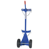 Chariot pour bouteille de gaz, Roues Pneumatique, Base de 12" la x 15-1/2" lo, 500 lb TGS INDUSTRIEL