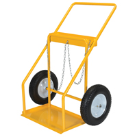 Chariot pour bouteille de gaz, Roues Caoutchouc, Base de 22" la x 14-1/8" lo, 250 lb TGS INDUSTRIEL
