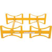 Porte-barils empilable en acier, 2 barils, Capacit&eacute; de 1600 lb, 45-1/2" la x 29-7/8" p x 12-3/4" h TGS INDUSTRIEL