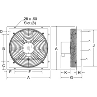 Ventilateurs d'&eacute;vacuation &agrave; volets TGS INDUSTRIEL