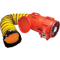 Blower with Canister & Ducting, 1 HP, 1842 CFM TGS INDUSTRIEL