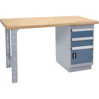 &eacute;tabli robuste, Porte a/combinaison de tiroirs, Cap 1500 lb, 72" la x 30" p, 34" h TGS INDUSTRIEL