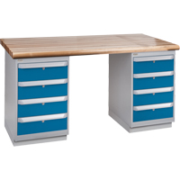 &eacute;tabli robuste, Deux tiroirs, Cap 1500 lb, 72" la x 30" p, 34" h TGS INDUSTRIEL