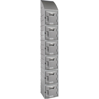 Casier, 12" x 15" x 12", Gris, Assembl&eacute; TGS INDUSTRIEL