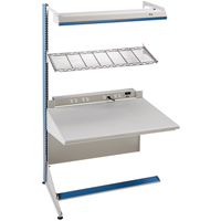 Postes de travail modulaires ergonomiques - Exemples de configurations - A-SA Ajouts &agrave; un c&ocirc;t&eacute;, 36" la x 28" p x 84" h, Ajout &agrave; un c&ocirc;t&eacute; TGS INDUSTRIEL